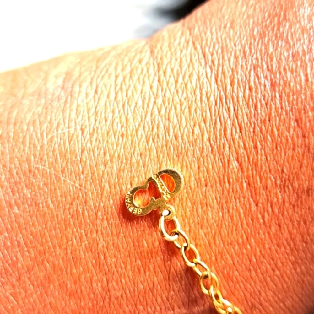 Christian Dior Gold Necklace Authentic